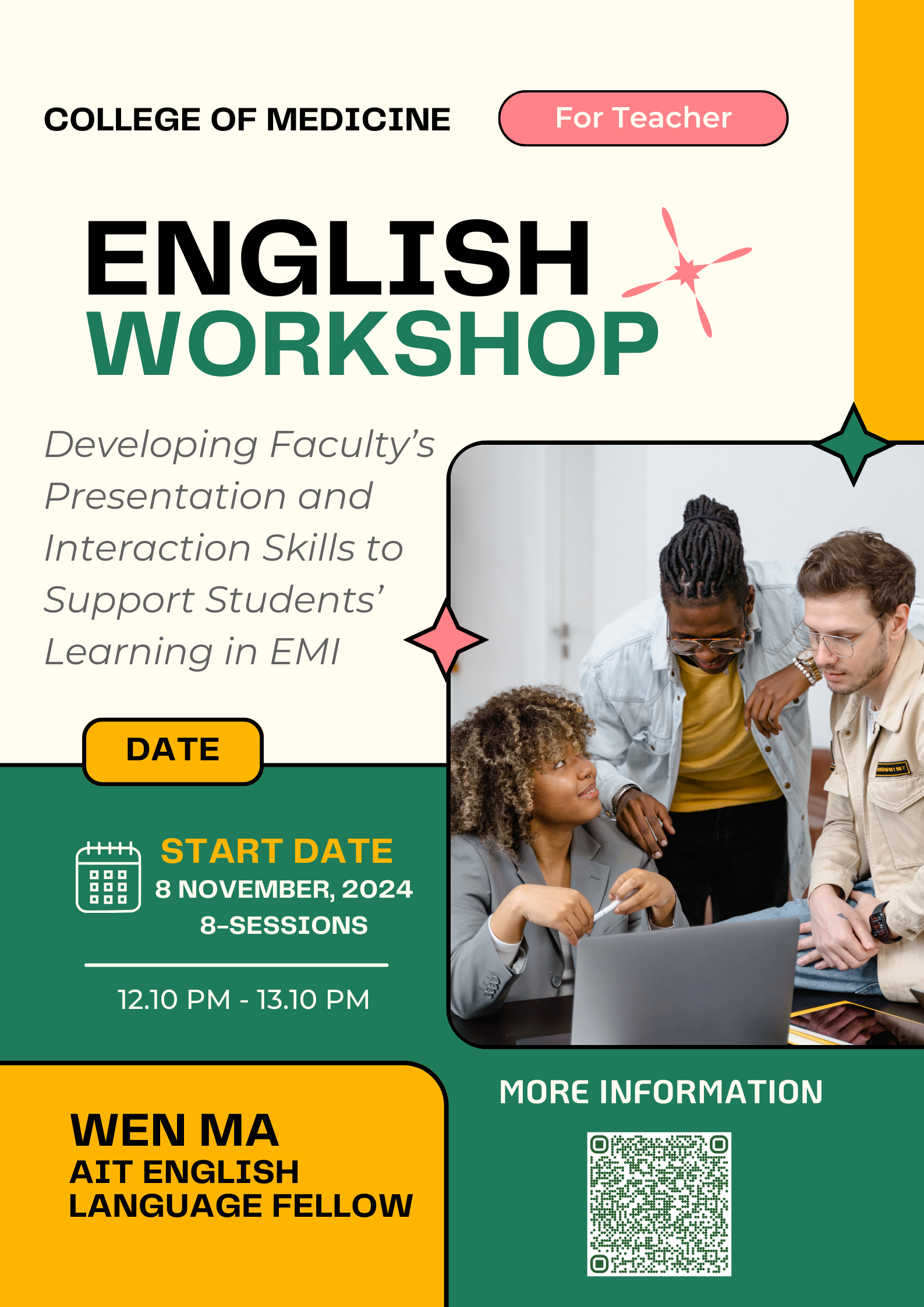 Developing Facultys Presentation and Interaction Skills to Support Students Learning in EMI